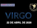 Horóscopo Diario - Virgo - 22 de Abril de 2026.