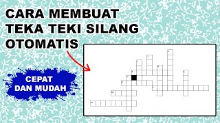 Cara Membuat Soal Teka Teki Silang Online | Teka Teki Silang Edukasi screenshot 2