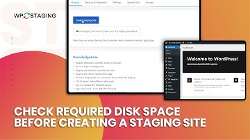 Check Required Disk Space Before Creating a Staging Site