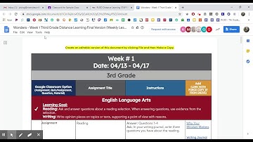 Using the hyperdoc lesson plan