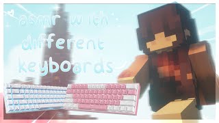 solo bedwars kb & mouse sounds w/ different kbs + handcam