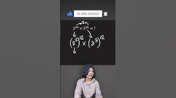 Power Trick You Must Know! | Simplify 2²⁴ × 3³⁶  | Exponents Shortcut | SujataMaths #shorts