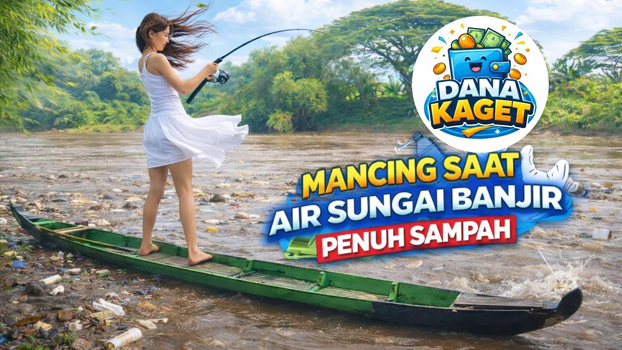 NEKAT! MANCING DI BENGAWAN SAAT AIR NAIK & PENUH SAMPAH