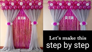 Birthday decoration ideas at home