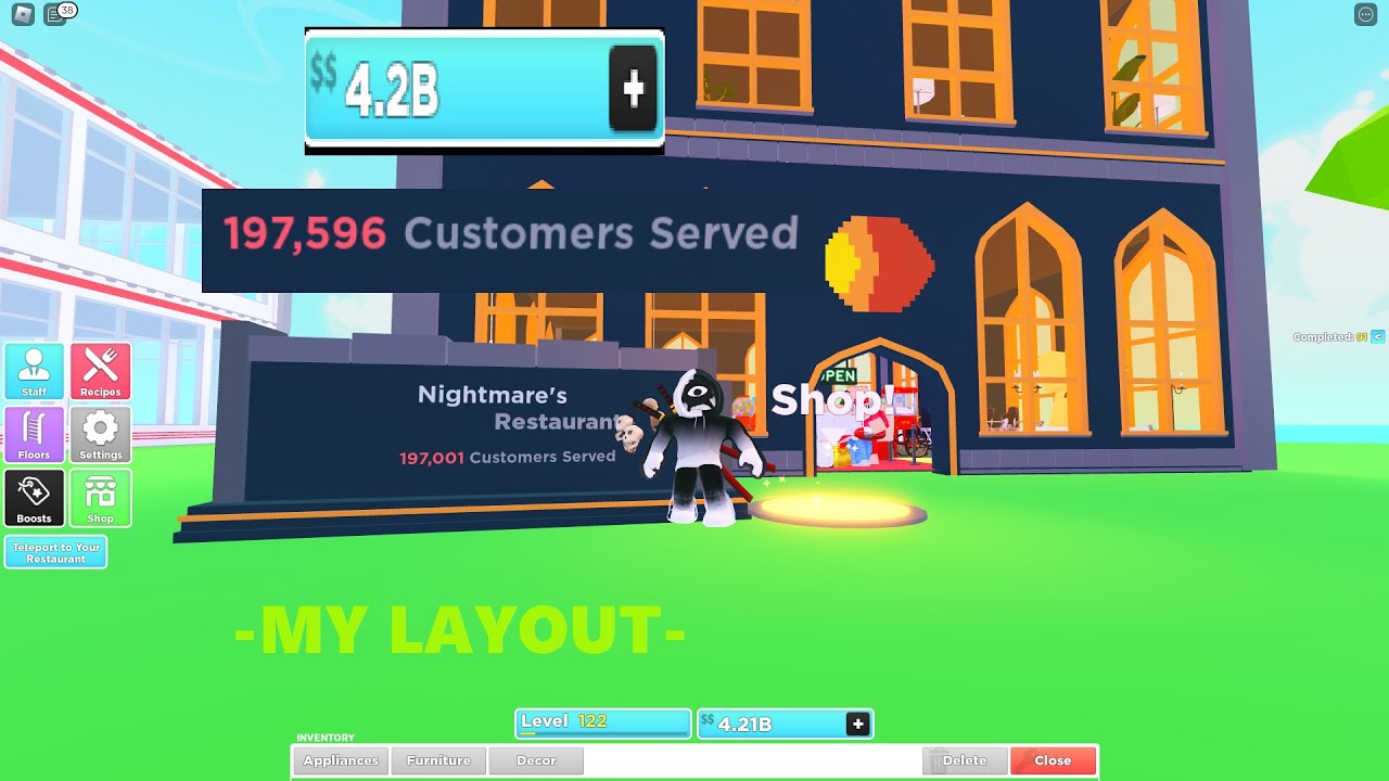 MY LAYOUT FOR, MY RESTAURANT ROBLOX (as of right now) YouTube