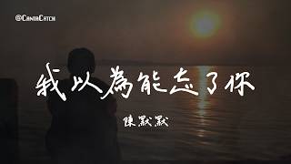 陳默默 - 我以為能忘了你『你轉身後留下的痕跡 是我這輩子最痛的記憶 我以為忘了想念忘了從前 就能忘了你 可偏偏夢裡夢外全都是你』【動態歌詞/PinyinLyrics】
