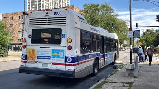 CTA On Board Riding 2015 Nova LFS Bus 8033 on Route 75 74th/75th to South Shore