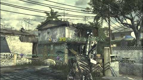 MW3 - Epic Throwing Knife cross the MAP (SPAWN KILL)