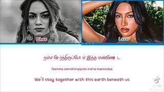 Vari Vari (Unna Kaadhaliche) ( featuing Lara Raj of KATSEYE) Lyrics (Color Coded Lyrics) 