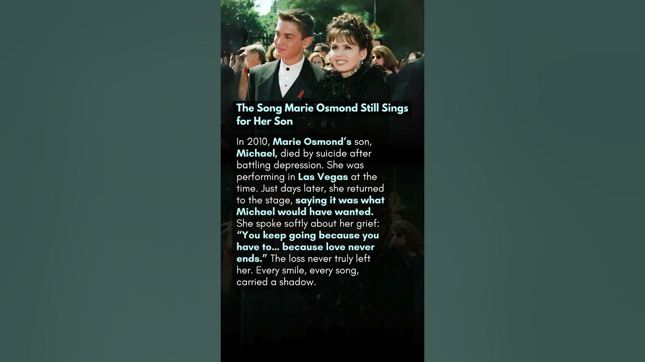 The Song Marie Osmond Still Sings for Her Son