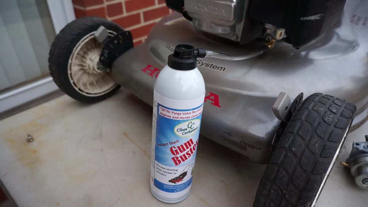 Honda mower diagnosis and fix with GumBuster by CleanCarburetor YouTube