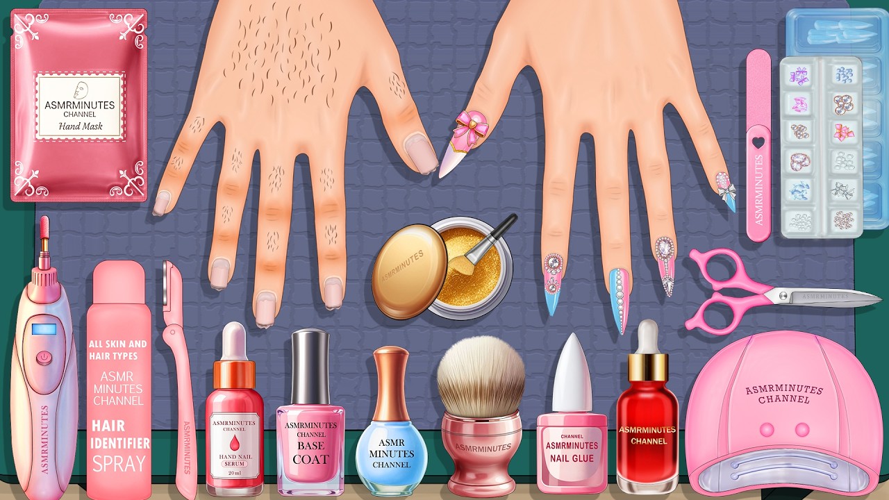 ASMR 🎧 Расслабляющий день в маникюрном салоне 💅 | Анимация преображения ногтей