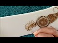 Easy beautiful arabic henna design for hands||New stylish mehndi design||Art with fun