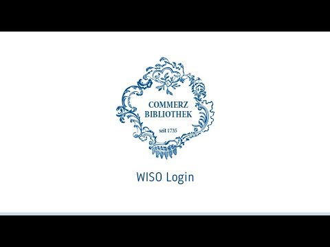 Commerzbibliothek-Tutorial: WISO Login