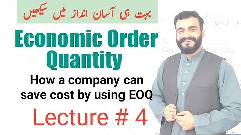 economic order quantity | EOQ | cost accounting