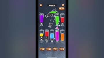 A relaxing Water Sort Puzzle Level 4550 gameplay