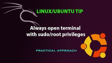 LINUX/UBUNTU TIP: Always open terminal with sudo/root privileges
