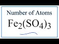 Understanding Fe2(SO4)3 Composition