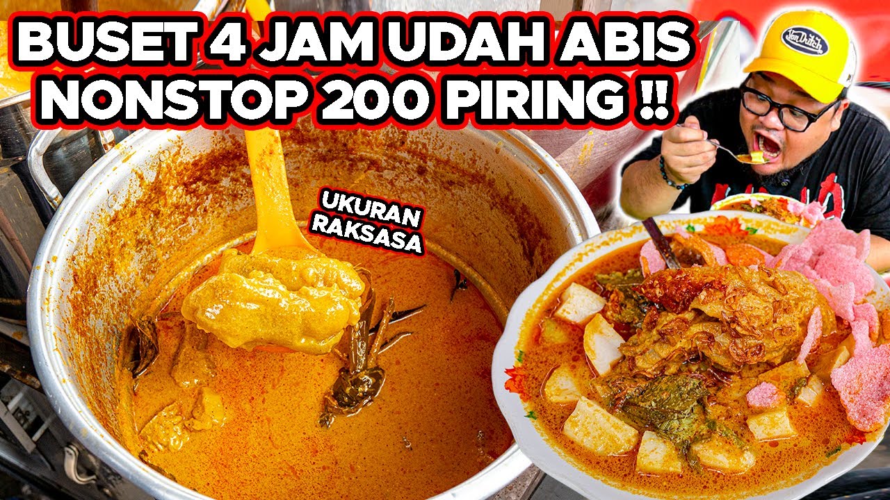 GILA 4 JAM ABIS SEMUA!! BERBAGAI LAUK KOMPLIT SAMPE 200 PIRING LUDES..