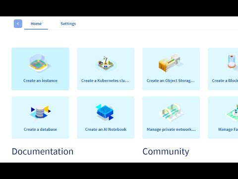 Start a new instance at OVH Cloud