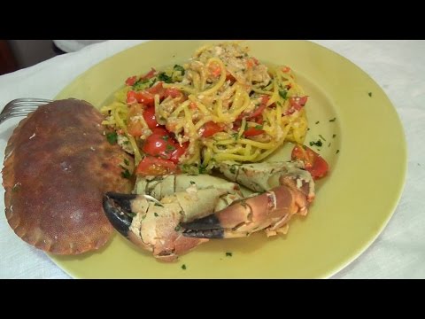 Spaghetti alla Chitarra con Granchio Rosa