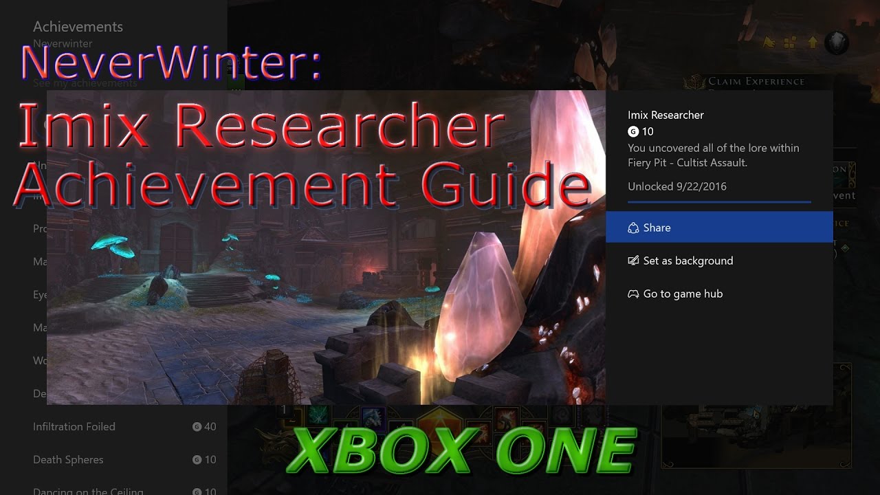 Neverwinter: Imix Researcher Achievement Guide