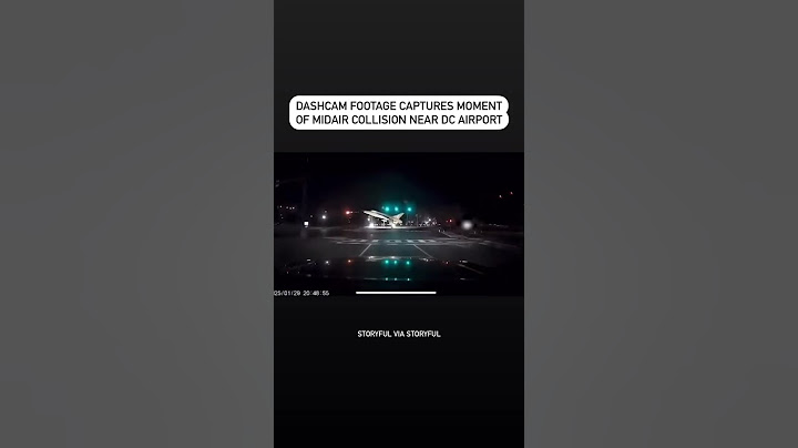 Dashcam footage captures moment of midair collision near DC airport