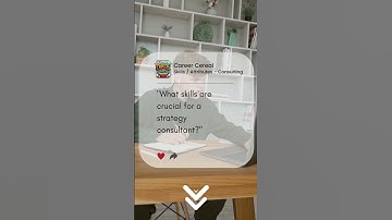 What skills are crucial for a strategy consultant?