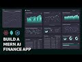 Build a mern finance dashboard app  machine learning typescript react node mui deployment