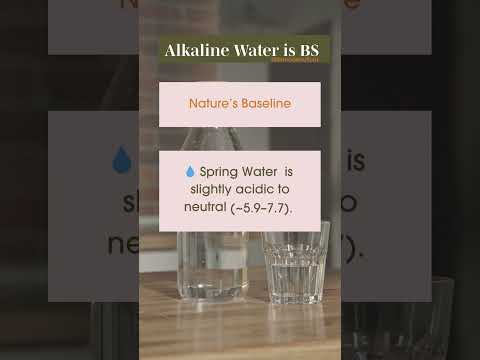 Alkaline Water Is Total BS And BAD For Your Gut 