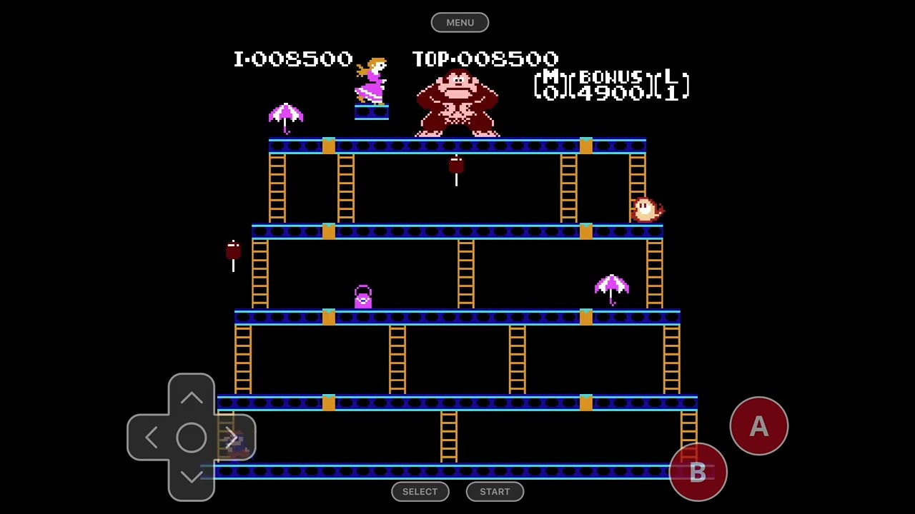 Just playing Donkey Kong (NES) (APP NAME IN THE DESCRIPTION)