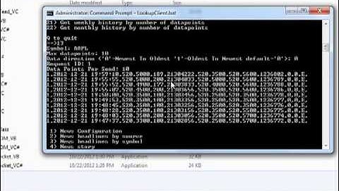 Demo of IQFeed market data feed in Java and potential for Matlab listening and event handling