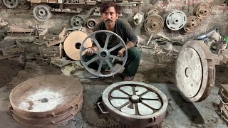 Iron Casting a Thresher Machine's Wheel using Sand Mold