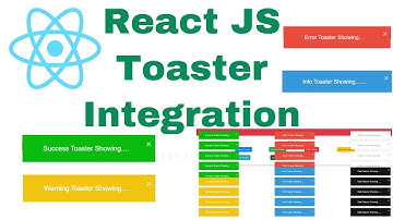 How to Use Toaster Notification In React js || React-Toastify