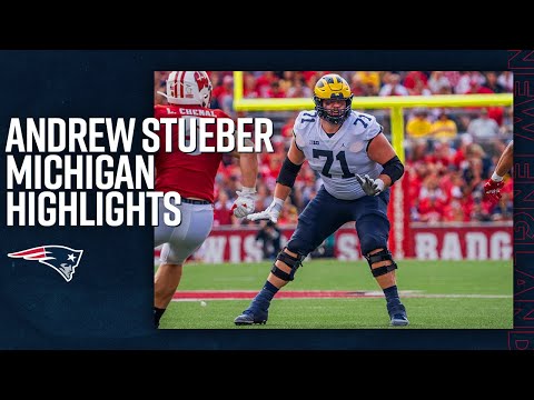 Andrew Stueber College Highlights, Michigan, OL | New England Patriots 2022 NFL Draft Pick