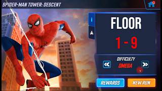 Spider Man Tower Descent | Floor 1 - 9  - Marvel Strike Force @if2pgames
