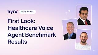 Webinar | First Look: Healthcare Voice Agent Benchmark Results