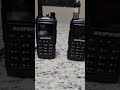 UHF TESTES COM GERADOR DE RF NOS BAOFENG GERAÇÃO UV 17 COM ANTENA DE AÇO INOX