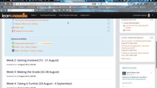 Course Main Page Tour