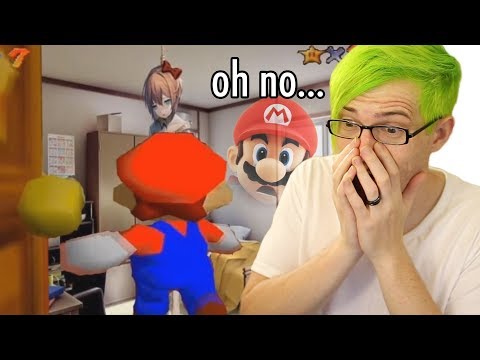 when-mario-gently-opens-the-door...-😭-|-doki-doki-meme-react