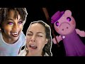 Here Piggy Piggy! Mommy Can&#39;t Win in Roblox and Gets Mad! LOL