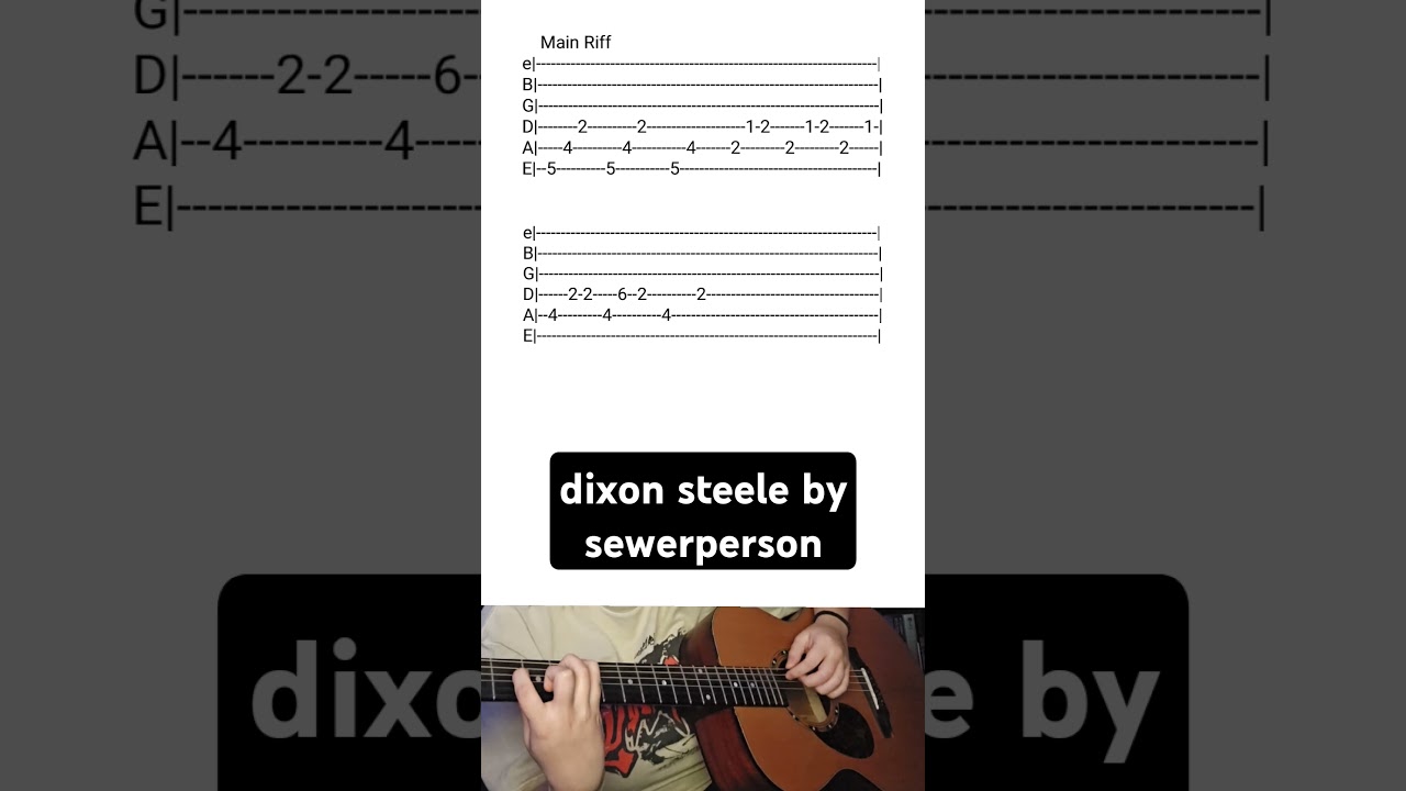 dixon_steele by sewerperson- Acoustic Guitar Tab 