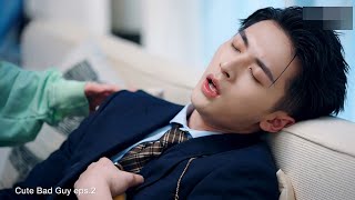 Handsome CEO collapses with chest pain in front of a young girl/new sick male lead drama scene#sick