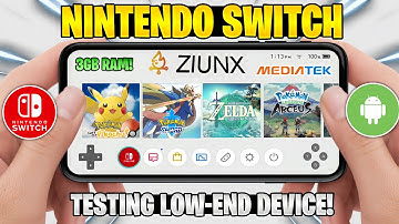 NEW 🔥 ZIUNX EMU ANDROID *LOW-END* DEVICE TEST (MALI GPU) BEST NINTENDO SWITCH EMULATOR FOR ANDROID?