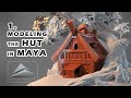 1. Hut | Modeling a Hut in Maya | Tutorial 1| Making 3D Scene Step by Step