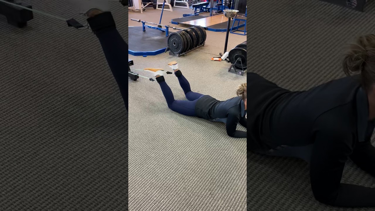 Banded Hamstring Curls - YouTube