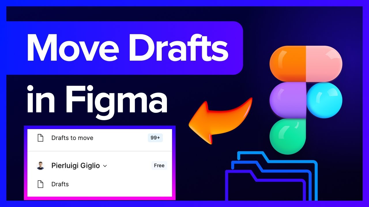How To Move Figma Drafts Files To A Team Project - YouTube