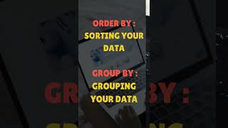 ORDER BY vs GROUP BY in SQL | Simple Explanation in 1 Minute