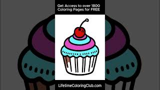 Sweeten Your Day with Our Cupcake Coloring Page