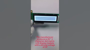 20 * 2 character dot matrix LCD display module, gray